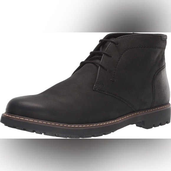 NWOB Florsheim Men’s Chukka Leather Field Boot in Black in size 8.5 - Picture 1 of 7